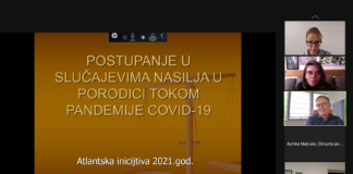 Radionice Atlantske inicijative: postupanje u slučajevima nasilja u porodici tokom pandemije COVID-19