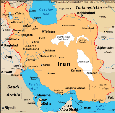 IRAN MAPA